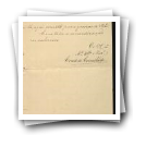 Carta a Manoel de Macedo(?) sobre o catálogo que ainda estava manuscrito